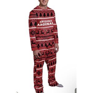 Arizona Cardinals NFL Men's Size XL Christmas Pattern Crew Neck  PJ Set